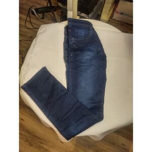 Flu Jeans Co Mens Straight Leg Denim Authentic Indigo Blue Jeans Size 30